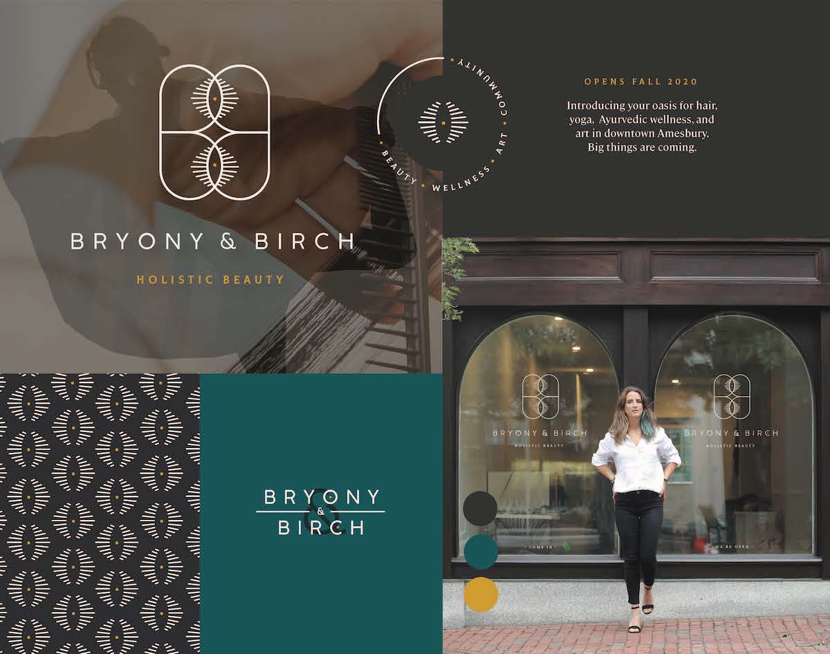 brand mood board for bryony & birch